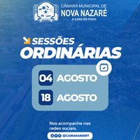 Câmara Municipal de Nova Nazaré retoma atividades após recesso parlamentar