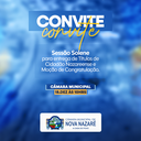 Sessão Solene será realizada amanhã na Câmara Municipal de Nova Nazaré
